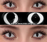 2Pcs Cosplay Colored Contact Lenses Crazy Red Eye Lenses Anime Purple Eyes Contacts Halloween Lenses for Beauty Makeup