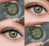 2Pcs Best Selling Contacts Colored Lenses Color Blue Green Grey Series Soft Lens Natural EyeBeauty Pupil Cosmetic Lens