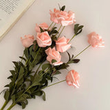 Ins Style Artificial Flower Rose Style French Dried Flowers Fake Flower Decora Ornaments Hand Holding Flower Photography Props