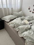 Pink Polka Dot Lace Waed Cotton Bedding Set Tee Piece Pure Cotton Student Duvet Cover Cotton Quilt Cover All Cotton eet