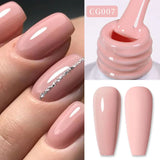 10ml Gold Glitter Gel Nail Polish Crystal Semi Permanent Soak Off UV Gel Varnish Nail Art Manicure Base Top Coat