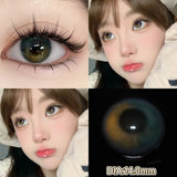 1 Pair Myopia Color Contact Lenses for Eyes with Prescription Makeup Eye Color Lenses Beauty Pupils Fashion Blue Lenses