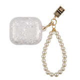 Dreamy Pearl Shell Soft Case For AirPods 4 3 2 1 Pro 2 2nd Cover Funda Wireless Headphone Coque Accessories Box With Keychain