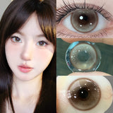 1 Pair Korean Natural Color Contact Lenses Degree Black Beautiful Pupil Fast Shipping Eye Lenses