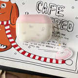 cartoon cute puppy pendant for apple airpods 1/2 3 pro 2 soft case for airpods pro protection cover for airpods 4 2nd shockproof