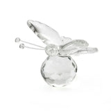 Crystal Butterfly Figurine Animal Ornaments Crafts Glass Paperweight Home Wedding Decoration Miniature Souvenir Gifts