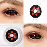 Yearly Use 22mm Full Eye Halloween Contact Lenses For Cosplay Contacts Lens Sharingan Contact Lenses Color Lenses 9.0mm