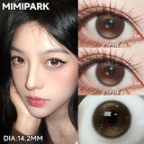 Big Diameter Multi-Tone Colored Contacts 2pcs Glossy High Moisture Half Yearly Lenses for Summer Daily Wear