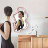 Clouds Special-Shaped Desktop Dressing Mirror Simple Wall-Mounted Toilet Irregular Makeup Mirror French Decorative Mirror