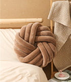 Pillow with Three Strands of Rope Tied To A Ball Circular Sofa Armchair Lazy Seat Cushion Office Cushion Futon Office Cushion