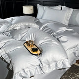 600TC Egyptian Cotton Jacquard Embroidery Bedding Set Queen King Size Duvet Cover Set With Bed Sheet /Fitted Sheet Pillowcases