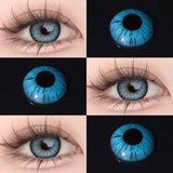 Color Contact Lenses 2Pcs Yearly Disposable Prescription 3 Tone Myopia Colored Contacts Beauty Eye Makeup Lens