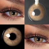 Colored Contact Lenses Brown Soft Beauty Cosmetic Lens 1 Pair Yearly Disposable Natural Eyes Makeup Color Contacts