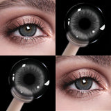 Grey Series Colored Contact Lenses 2Pcs Half-year Disposable Soft Gray Eye Contacts Natural Look For Daily Wear Makeup