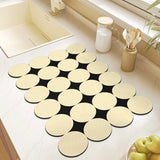 DIY Puzzle Diatomite Modular Mat Super Absorbent Quick-Dry Non-slip Stain-Resistant for Kitchen Sink