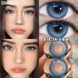 1Pair Blue Color Contact Lens Pupils High Quality Cosmetic Gray  Brown  Degrees Lenses Makeup Purple Eye Fast Shipping