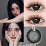 Contact Lenses 2 PCS For Eyes LUCIFER Blue Cosmetic Contacts Lenses  Beautiful  Yearly Color Contacted Natural Lenses