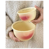 Powder Blusher Gradient Tableware Ins Style Household Gift Giving Creativity High Color Tableware Bowl