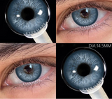 1 Pair Natural Color Contact Lenses for Eyes Gray Colored Lens Eyes Beautiful Pupils Yearly Makeup Green Eye Contacts