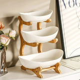 2/3 Layer Fruit Plate Home Snack Dish Creative Candy Dish Modern Dried Fruit Basket Living Room Plastic Cake Stand Snack Plates