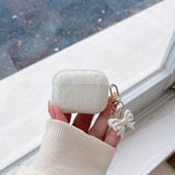 Luxury Girls Pearl Case For Airpods Pro 2 1 Case For Apple AirPods 4th 2 3 Case Cover For Airpods Pro With Keychain Earphone Box