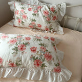 100% Cotton French pastoral style Bedding Set Soft Duvet Cover Bedclothes Bedspread Pillowcases Flat Sheets Comforter Sets
