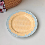 Creative French Ceramic Cake Dessert Tray, Cute Ice Cream Cafe Tableware Set, Home Kitchen Plates