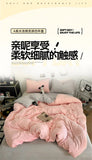 Solid Color Bedding Set Twin Full Queen Size Bed Flat Sheet Soft Kids Adults Duvet Cover Set Quilt Cover Pillowcases Bed Linen