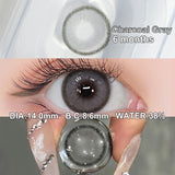 14.0mm Small DIA Colored Eye Contacts Lenses With Diopters Soft Focus Graduated Contacts Lenses 6 Months