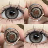 2PCS Color Contact Lenses for Eyes with diopters Myopia Green Blue Pupils Lenses Beauty Cosmetics Multicontact Lenses