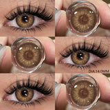 Color Contact Lenses For Eyes 1pair Yearly Natural Eye Green Color Lens Cosmetic Soft Eye Lenses Beauty Pupils Blue Lenses