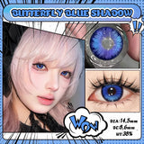 Eyes Contacts Colored Contact Lenses Lens Small Pupil Diopter Power Beauty Myopia Blue 14.5mm 2Pcs 6 Months