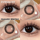 1 Pair  Contact Lenses for Eyes Color Eye Contacts Brown Gray Lens Beautiful Pupils for Makeup Yearly Use