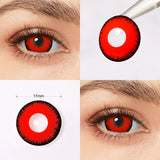 17MM Color Halloween Contact Lenses For Eye Green Cat‘s Eye Red Blue Lenses Cosplay Contact Lenses Eyes Beauty Makeup