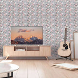 Flower Wallpaper Self Adhesive   For Living Room  Bedroom Decoration  Wall Stickers Cabinet RenovatioVinyl Waterproof Decoration