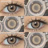 1 Pair Colored Contact Lenses BROWN Natural Eye Contacts Super Natural Lens Gray Color Lens Beautiful Pupils Cosmetics