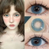 1 Pair Blue Color Contact Lenses for Eyes Cosmetic Korean Brown Contact Cosmetic Eye Contacts lenses doll'eye softlenses