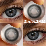 Eye Eyes Color Contacts Colored Contact Lenses Lens Small Pupil Daily Beauty Black Blue Brown 2Pcs 6 Months Half Year