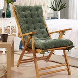 Rocking Patio Lounge Chair Cushion with Ties Overstuffed Seat Back Cushion Pad Tufted Pillow for Outdoor Indoor Home