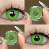 1 Pair White Black Block Eyes Cosplay Contacts Lenses for Coser Anime Colored Lenses Small Pupil Natural Cosmetic Lens