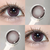 2PCS New Fashion Contact Lenses Beauty Colorld Contact for Eyes Makeup Brown Lenses Cosmetics Grey Eyes Lenses Yearly