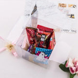 PVC Clear Transparent Candy Gift Box Plastic Packaging Gift Box Baby Birthday Shower Wedding Event Party Favors Boxes Chocolate