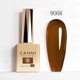 Nail Gel Polish HEMA FREE Translucent Jelly Gel Varnish Semi Transparent Super Glossy Ultra Consistency Round Shape Brush