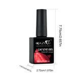 Red Cat Eye Nail Polish Gel Soak Off  UV LED Nail Magnetic Gel Polish Nail Art DlY For Salon & Home For Winter Christmas
