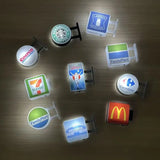 Glowing Mini Fridge Magnets Light Box Coffee Beer Illuminated Home Decor Accessories Japanese Underground Iron Family Rosen