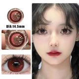 1Pair New Contact Lenses for Eye color Lenses Rock Sweetheart Pink Lenses Degree Prescription -0.00to-8.00 Beauty Pupils