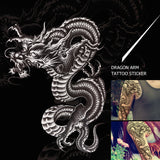 Chinese Dragon Body Stickers Makeup Arm Temperary Back Tattoo Temporary Tattoos Man