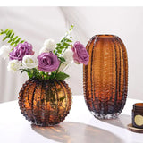 Simulated Cactus Green Glass Vase Hydroponic Flower Pots Decorative Flowers Arrangement Desk Decoration Shape Vases
