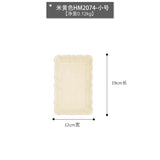 Rectangle Emboss Wooden Pallets Dessert Tea Break Cake Coffee Shop Bar Supplies Tableware Dining Plate Originality Retro Plate