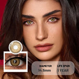 1 Pair Colored Contact Lenses Yearly Use Natural Look Brown Eye Lenses Gray Contact Blue Lenses Green Eye Lenses